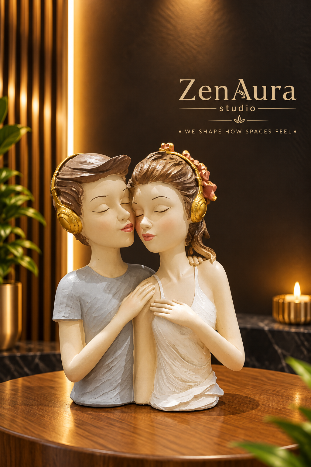 Harmony in Love – Musical Couple Sculpture