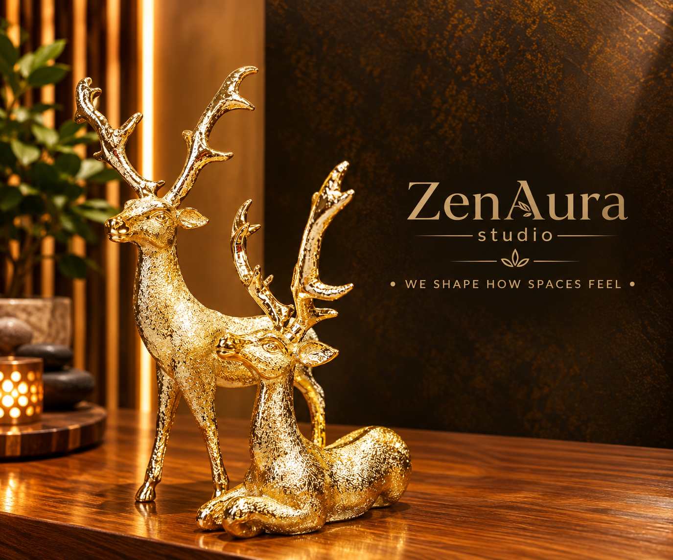 Exquisite Deer Showpiece